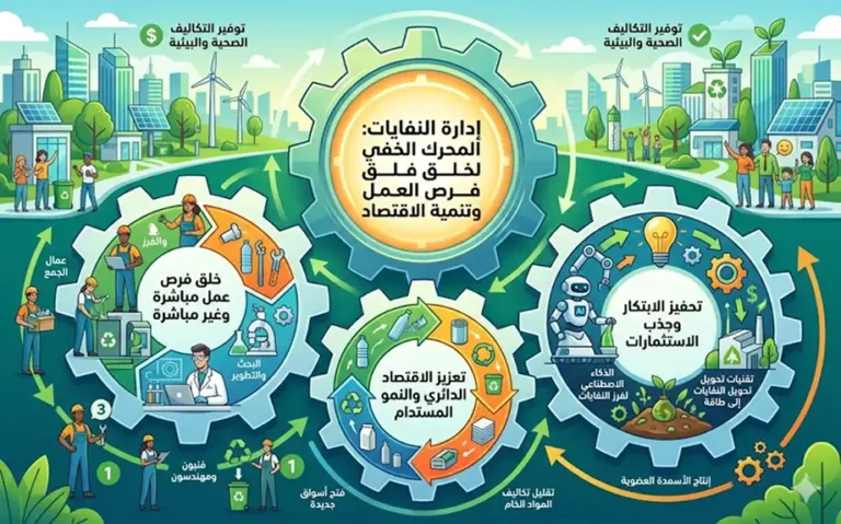 إدارة النفايات: المحرك الخفي لخلق فرص العمل وتنمية الاقتصاد